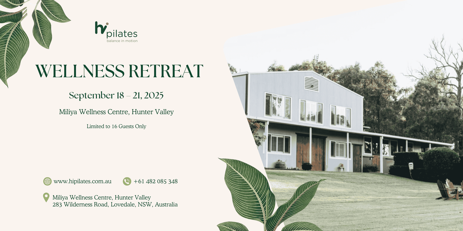 hi pilates wellness retreat in september 2025